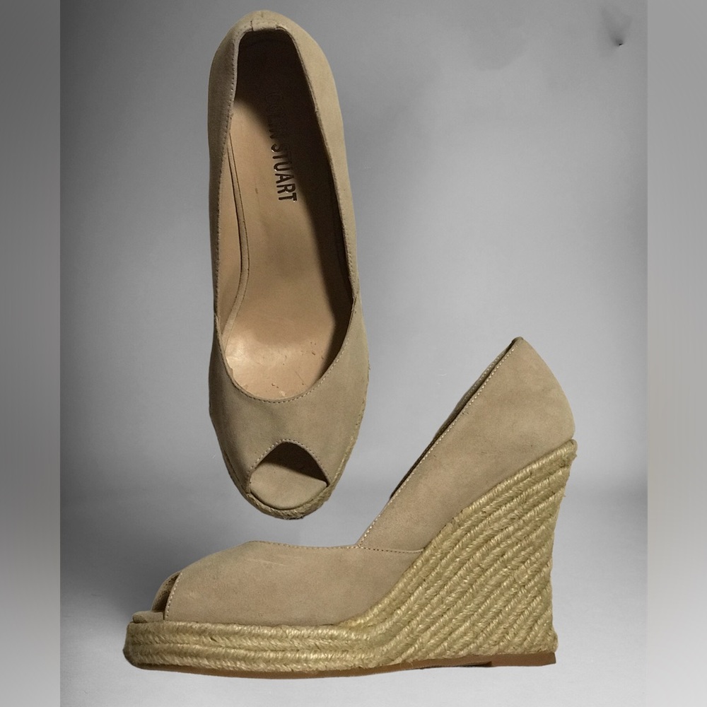 Colin Stuart peep toe espadrille